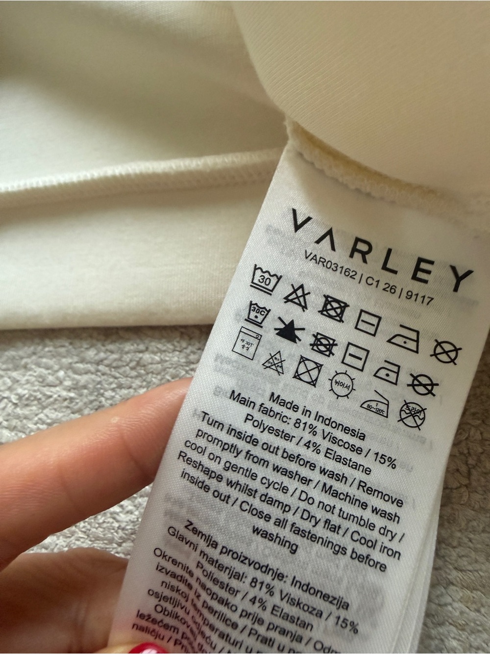 Varley Ivory Sleeveless Henley Tank and Drawstring Shorts Set - Picture 4 of 10